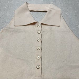 Oscar de la Renta knit halter